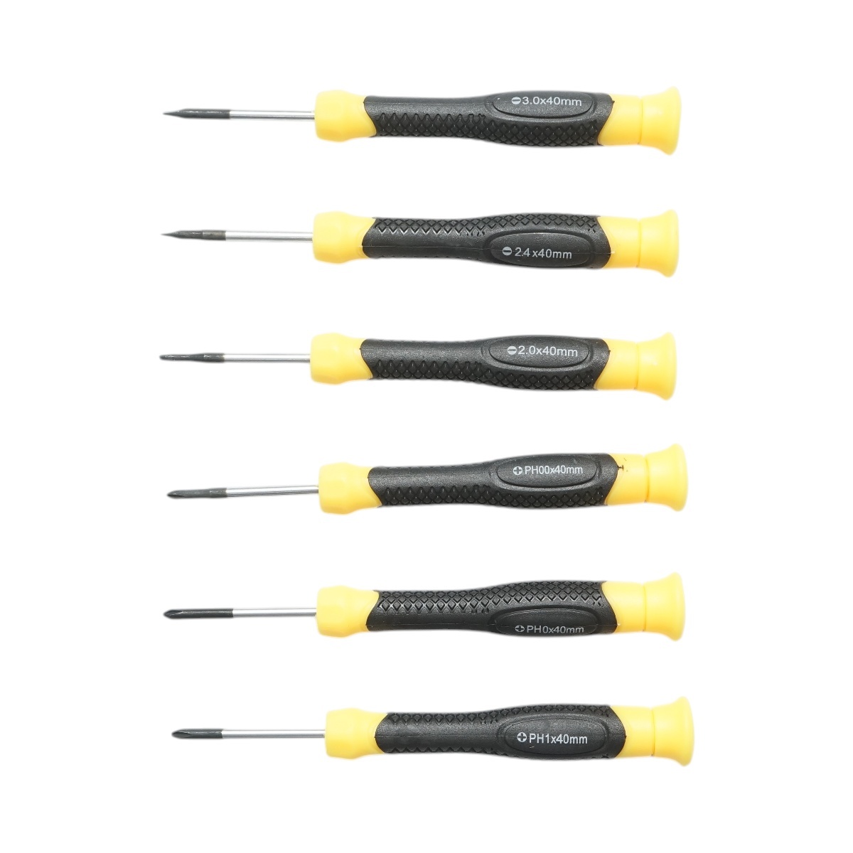 Set 6 surubelnite de precizie drepte si in cruce cu varf magnetic profesionale Cr-V , Cod: DISUF88, Crownman