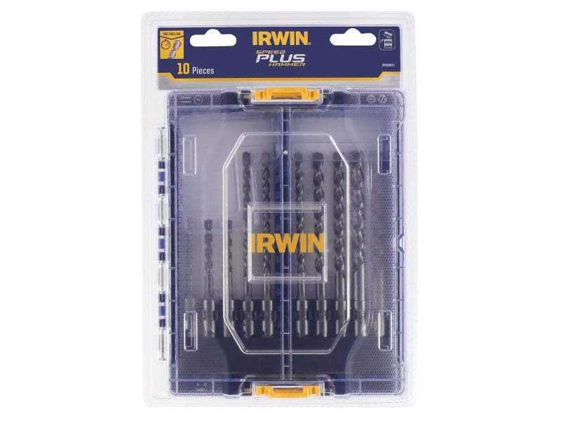 Set de burghie pentru roci IRWIN 10 piese cu tăiș dublu SDS-Plus (5-12 mm) - 2 | YEO