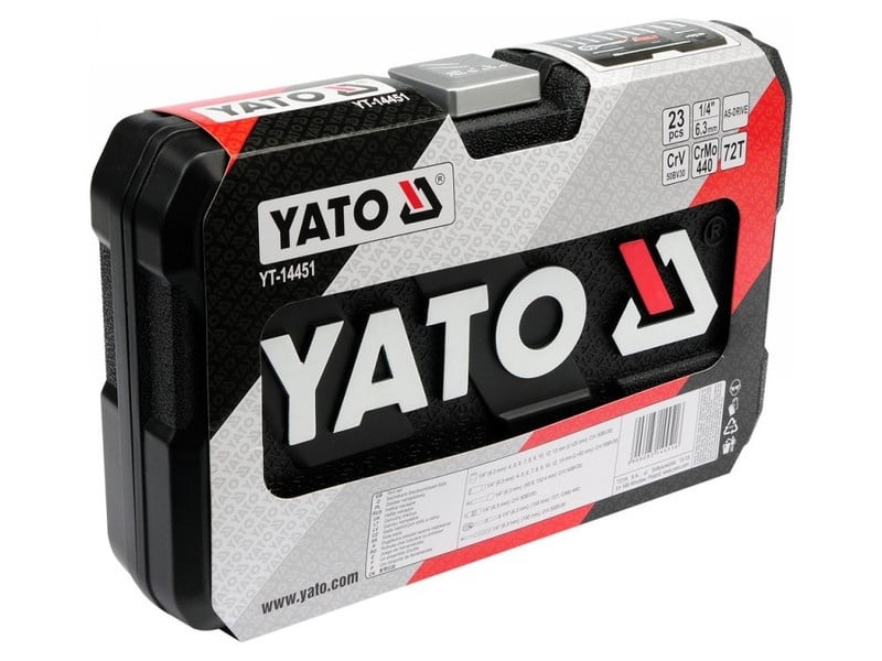 Set de prize YATO 23 piese 1/4" 4-13 mm CrV - 4 | YEO