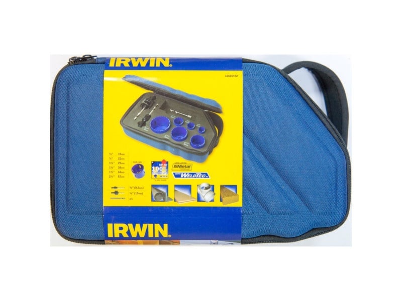 Set freze circulare IRWIN 9 piese bimetal (19-57 mm)