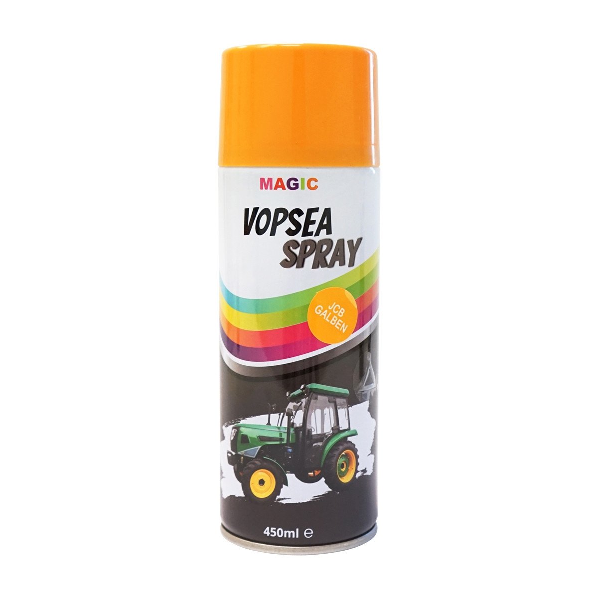 Spray vopsea auto galben tip JCB profesionala cu uscare rapida 450ml, Cod: BK831116, Brand: MAGIC