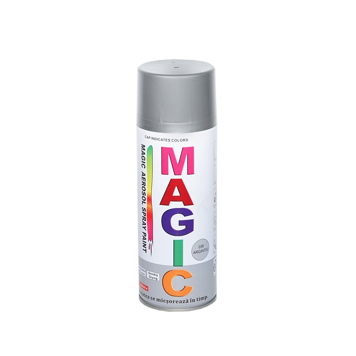 Spray vopsea Magic argintiu 036 450 ml, Cod: FOX036, Brand: MAGIC