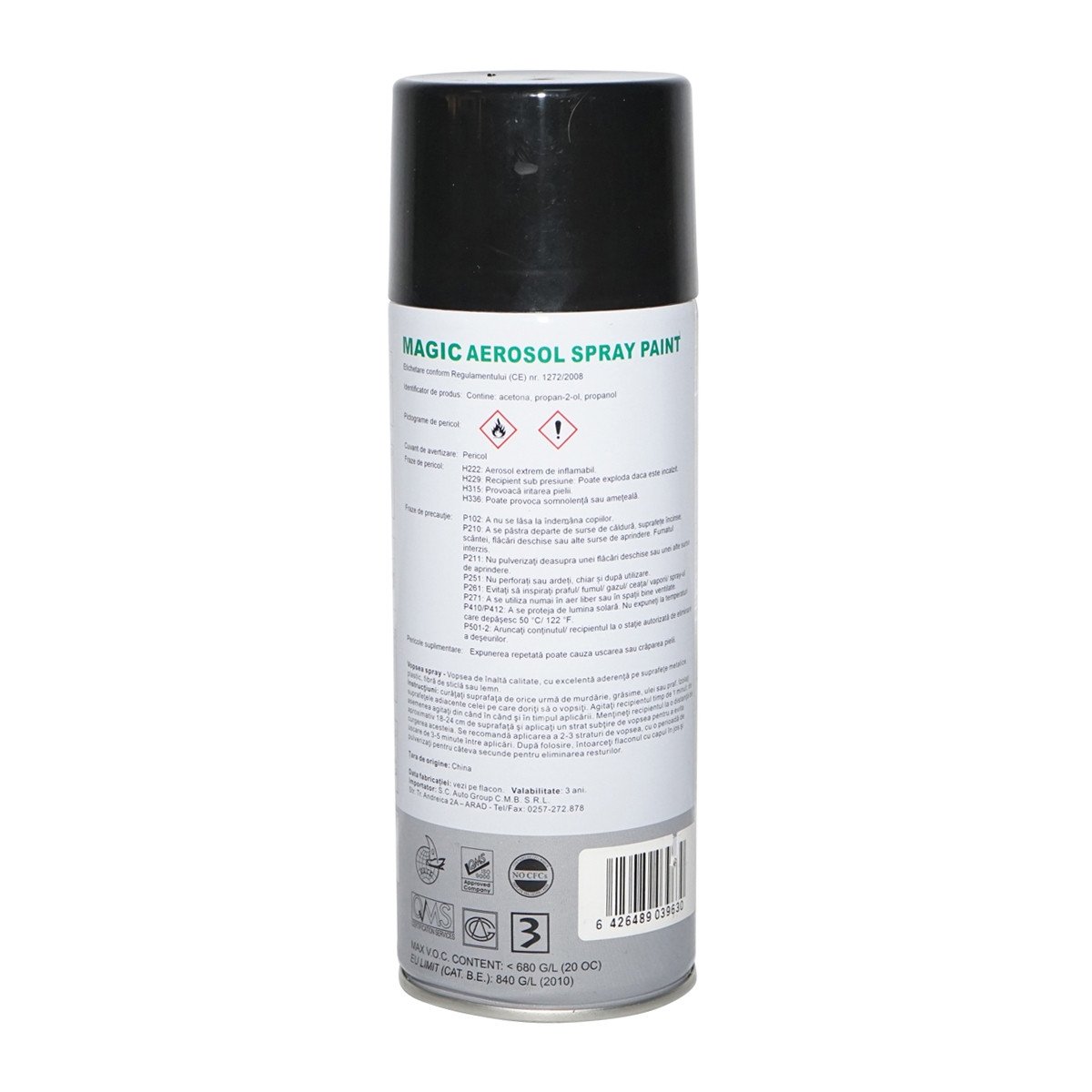 Spray vopsea Magic negru metalizat 676 400 ml, Cod: FOX676, Brand: MAGIC - 1 | YEO