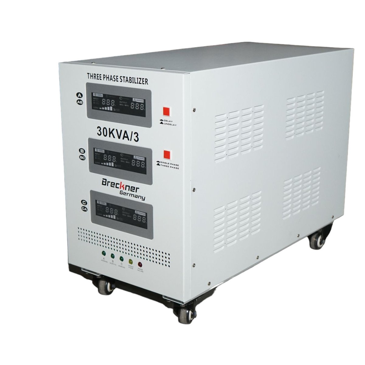 Stabilizator automat de tensiune 30KVA, 24KW trifazat cu servomotor, Cod: BK69936, Brand: BRECKNER GERMANY - 1 | YEO