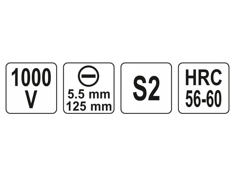 Șurubelniță YATO 5,5 x 125 mm izolată până la 1000 V - 3 | YEO