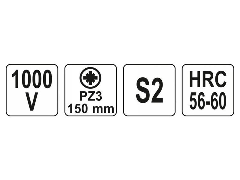 Șurubelniță YATO PZ3 x 150 mm izolată până la 1000 V - 3 | YEO