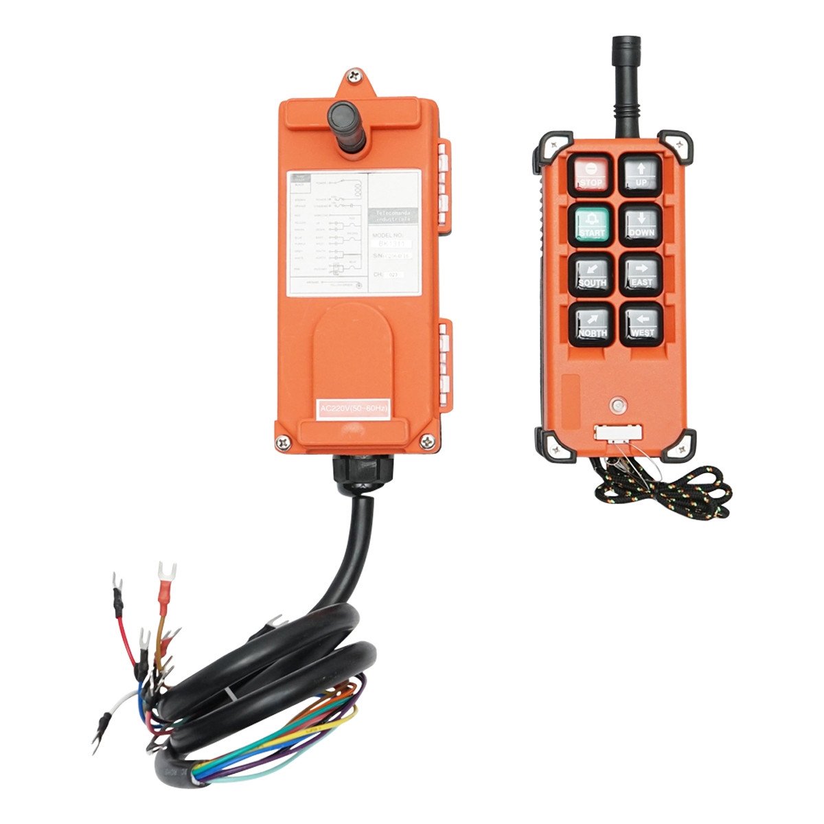 Telecomanda industriala wireless cu 6 comenzi AC 220V si protectie la apa, Cod: BK81311, Brand: BRECKNER GERMANY - 1 | YEO