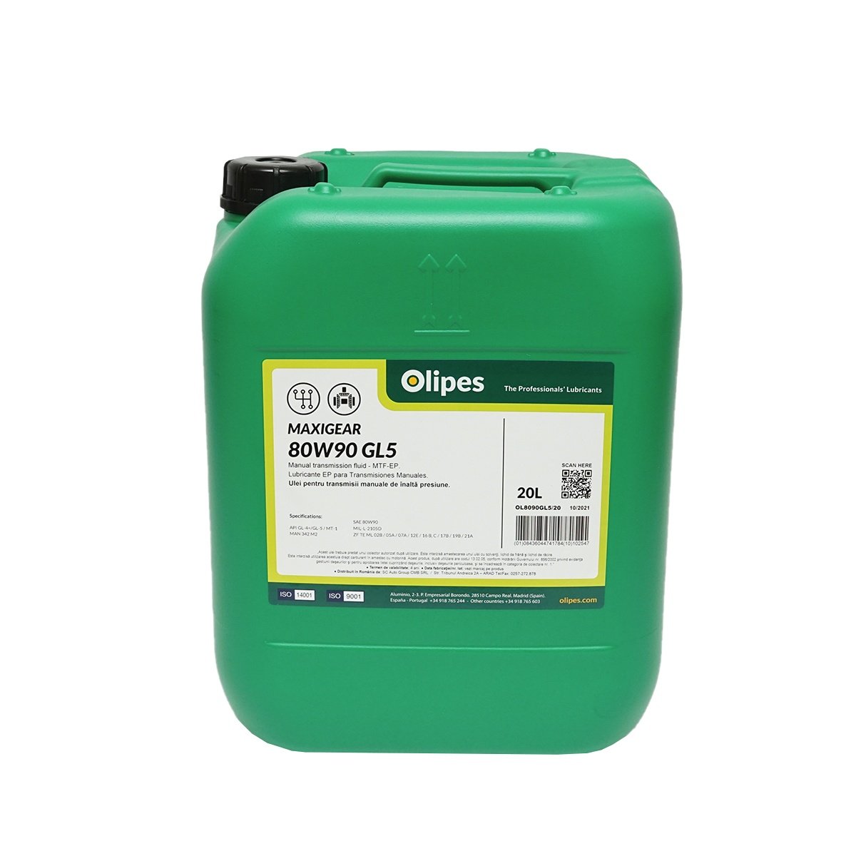 Ulei Olipes MAXIGEAR 80W90 GL-5 cutie viteze 20L, Cod: OL8090GL5/20, Brand: OLIPES