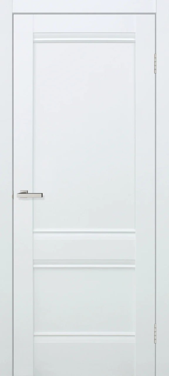 Usa interior, Valencia White Silk Matt, lemn & mdf, 70x200cm, alb mat, reversibila, KDoors