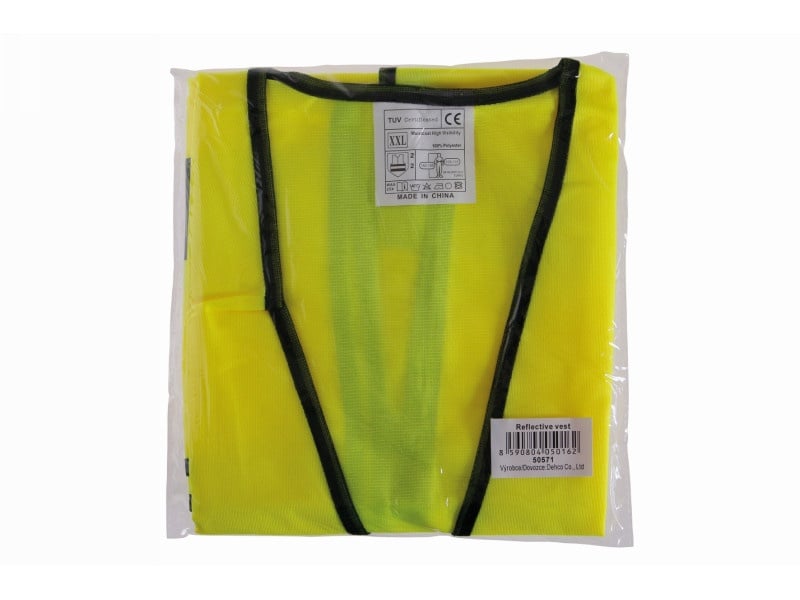 Vestă cu dungi reflectorizante FLUO galben XXL - 1 | YEO