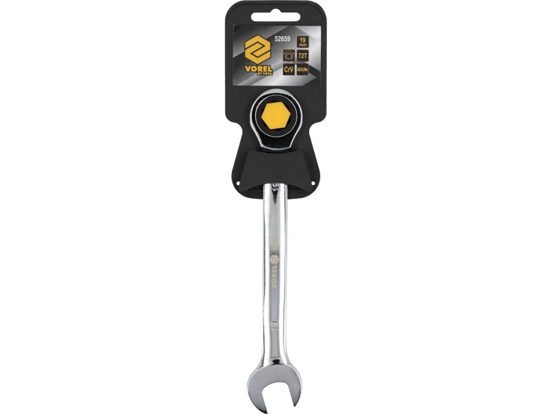 VOREL Cheie cu clichet Star 19 mm CrV - 3 | YEO