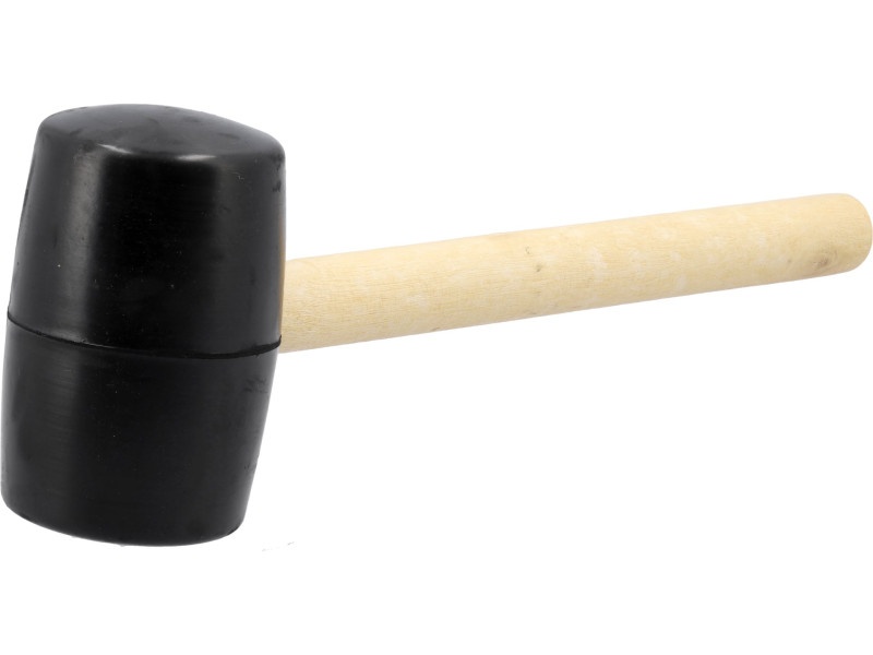 VOREL Ciocan de cauciuc 600 g mâner din lemn 70 mm - 1 | YEO