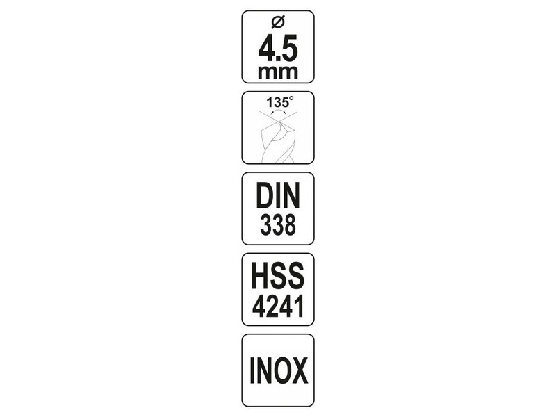 YATO Auger 4,5 x 79/45 mm inox HSS Premium - 3 | YEO