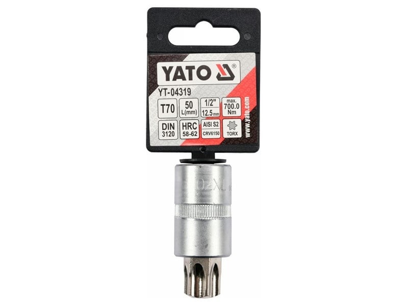 YATO Bit cheie tubulară Torx 1/2" T70 CrV - 2 | YEO