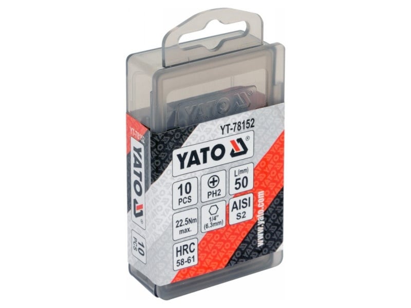 YATO Bithegy PH2 x 50 mm (10 buc) - 1 | YEO