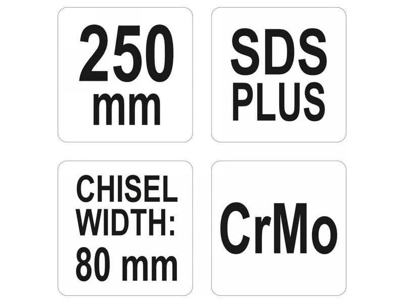 YATO Burghiu lat 80 x 250 mm SDS-Plus - 3 | YEO