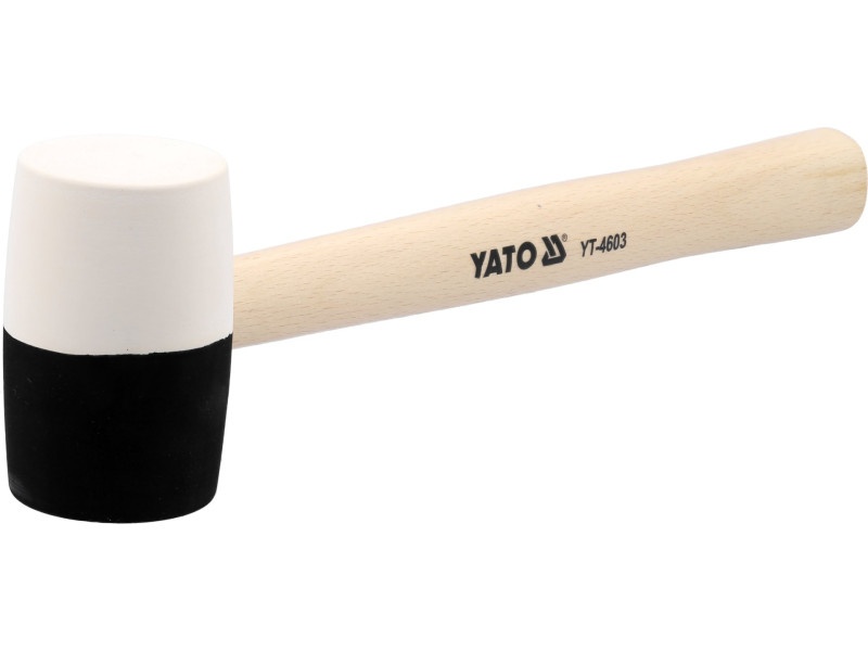 YATO Ciocan de cauciuc 580 g (alb și negru) 58 mm - 1 | YEO