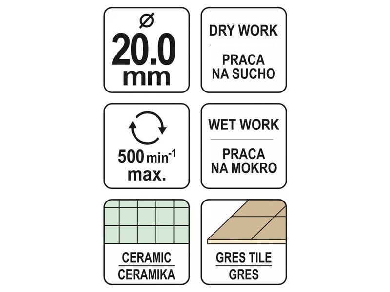 YATO Diamant Cutter circular 20 mm umed/uscat - 3 | YEO