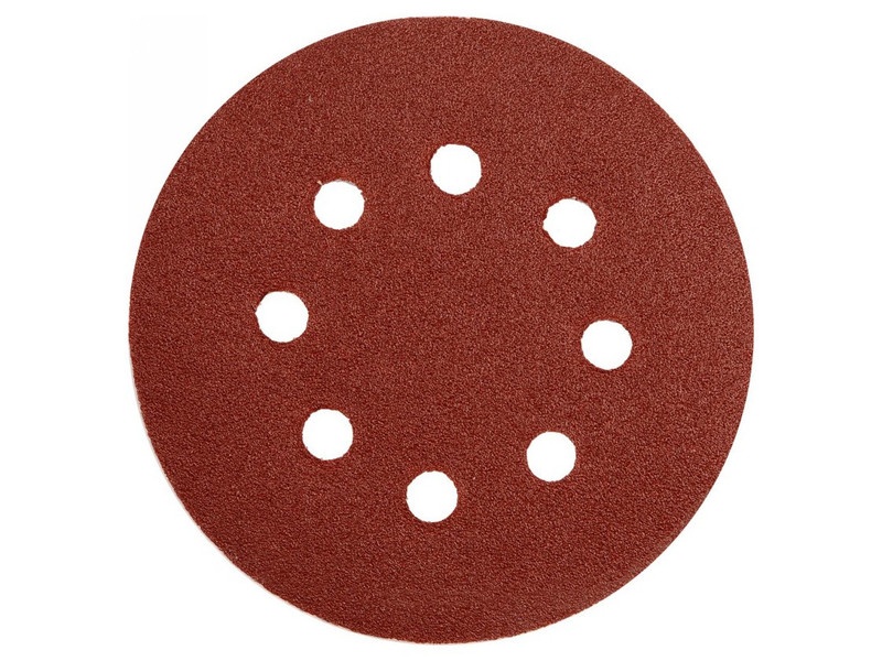 YATO Disc de fixare Velcro 125 mm / P120 8 găuri (5 buc)