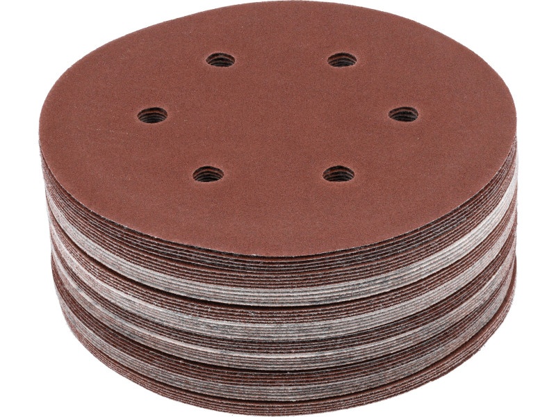 YATO Disc de fixare Velcro 150 mm / P150 6 găuri (50 buc)