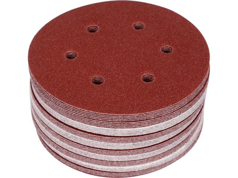 YATO Disc de fixare Velcro 150 mm / P60 6 găuri (50 buc)