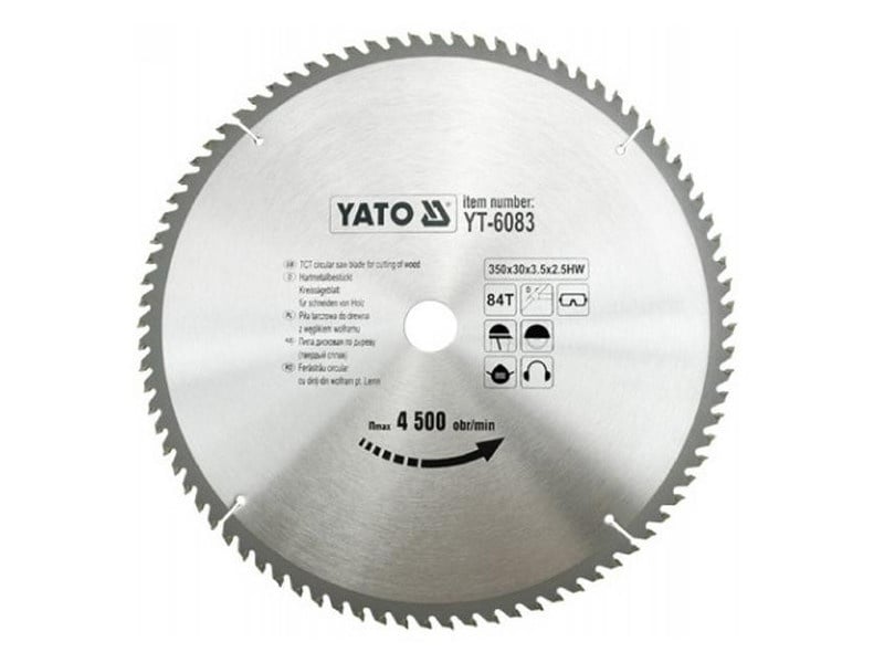 YATO Lamă de ferăstrău pentru lemn 350 x 30 x 2,5 mm / 84T