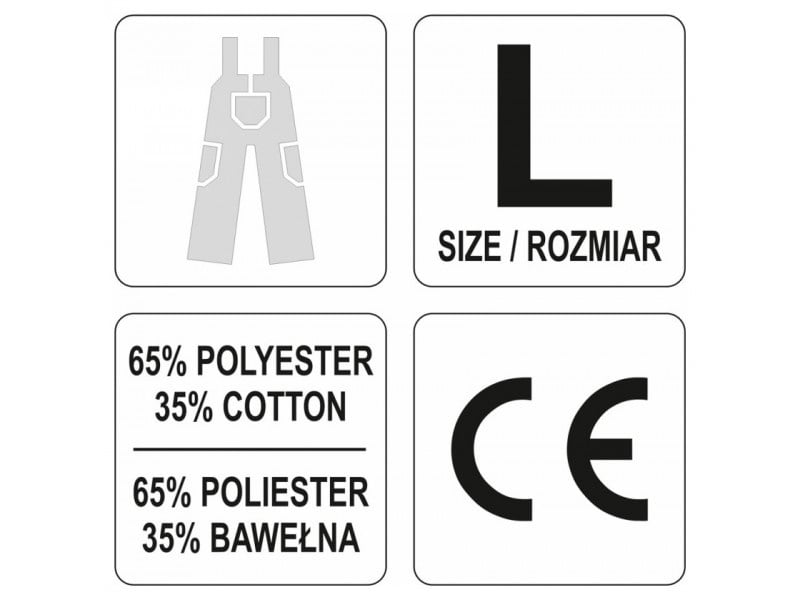 YATO Pantaloni de grădinărit de siguranță dimensiune L 7 buzunare Dan