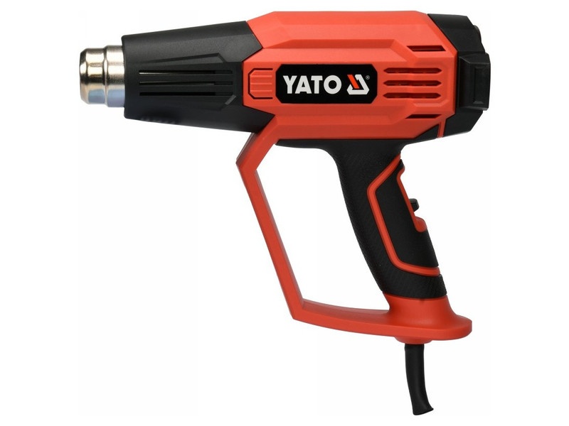 YATO Pistol de încălzire cu accesorii Afișaj LCD 50 - 650 °C 1600 W - 1 | YEO