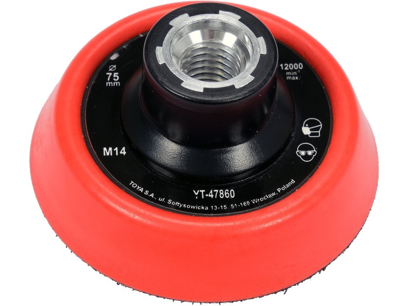 YATO Placă de cauciuc Velcro 75 mm M14 - 3 | YEO