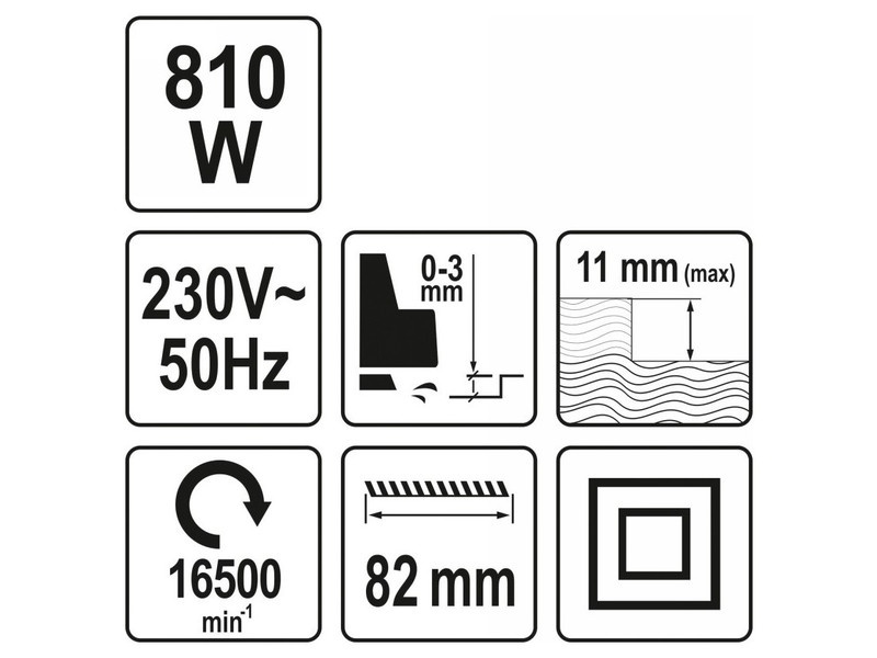 YATO Planer 82 mm 810 W