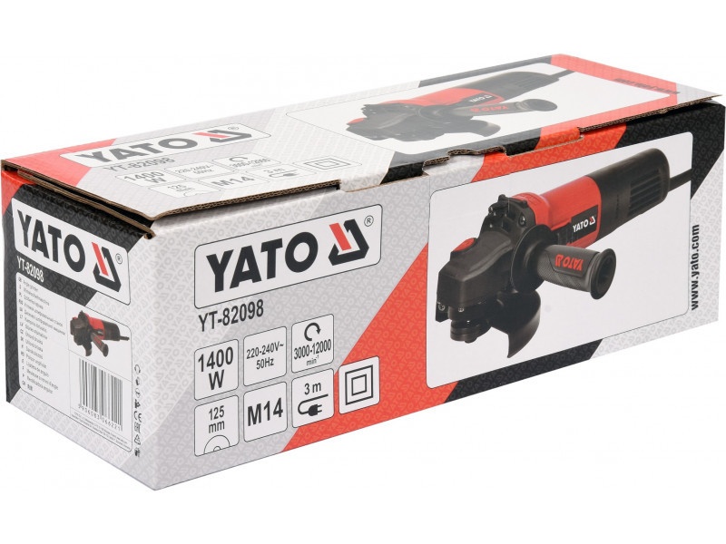 YATO Polizor unghiular 125 mm 1400 W cu viteză variabilă - 2 | YEO