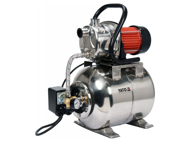YATO Pompă de apă menajeră cu rezervor hidrofor inox 1200 W - 1 | YEO