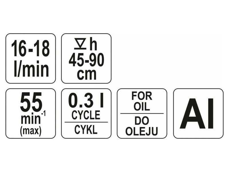 YATO Pompă de ulei 16-18 l/min