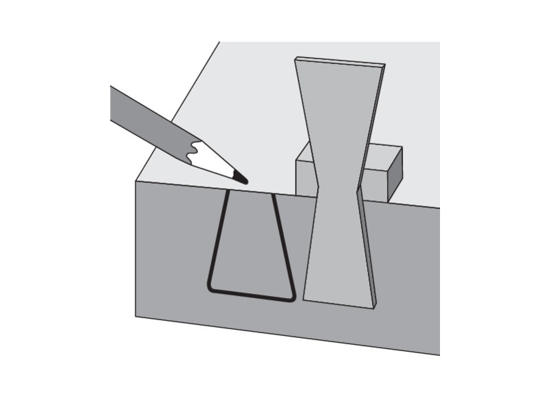 YATO Șablon pentru coadă de rândunică de masă Aluminiu - 2 | YEO