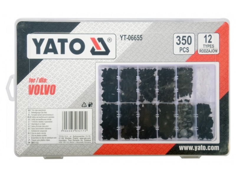 YATO Set de patent din plastic 350 piese Volvo - 1 | YEO