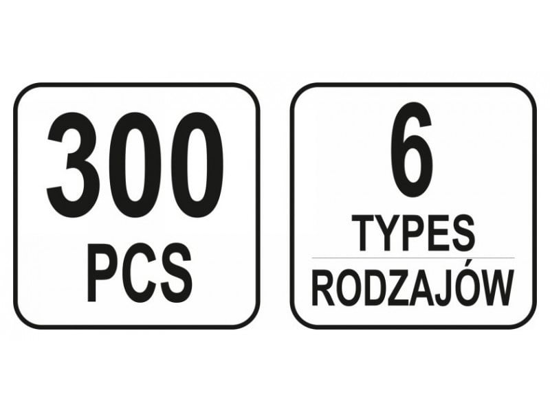 YATO Set patent din plastic 300 piese Renault