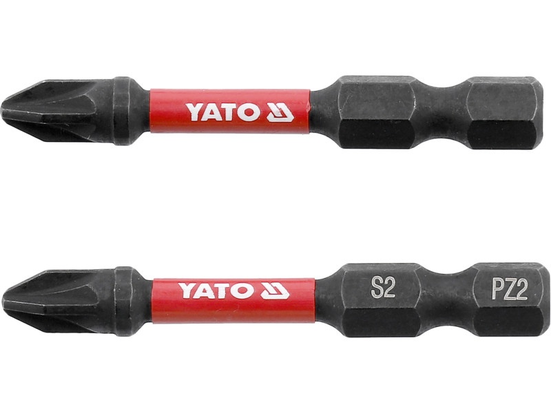 YATO Vârf bit de impact PZ2 x 50 mm (2 buc) - 4 | YEO