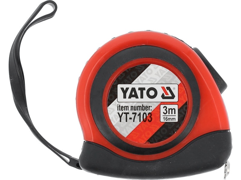 Bandă de măsurat YATO 3 m x 16 mm, magnetică, acoperită cu nailon - 1 | YEO