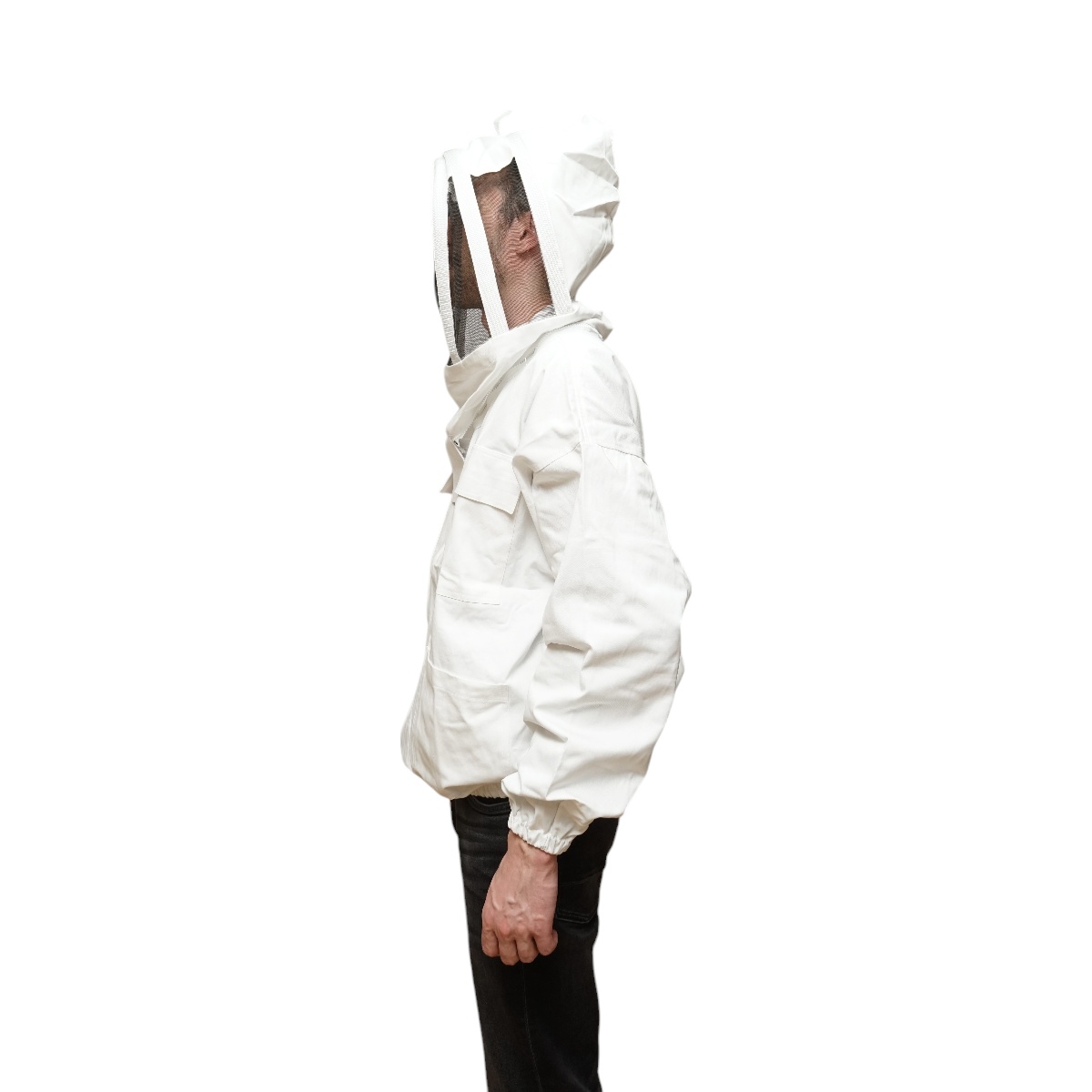Bluza apicola alba cu masca de protectie tip gluga marimea L, Cod: DISTT80 - 1 | YEO