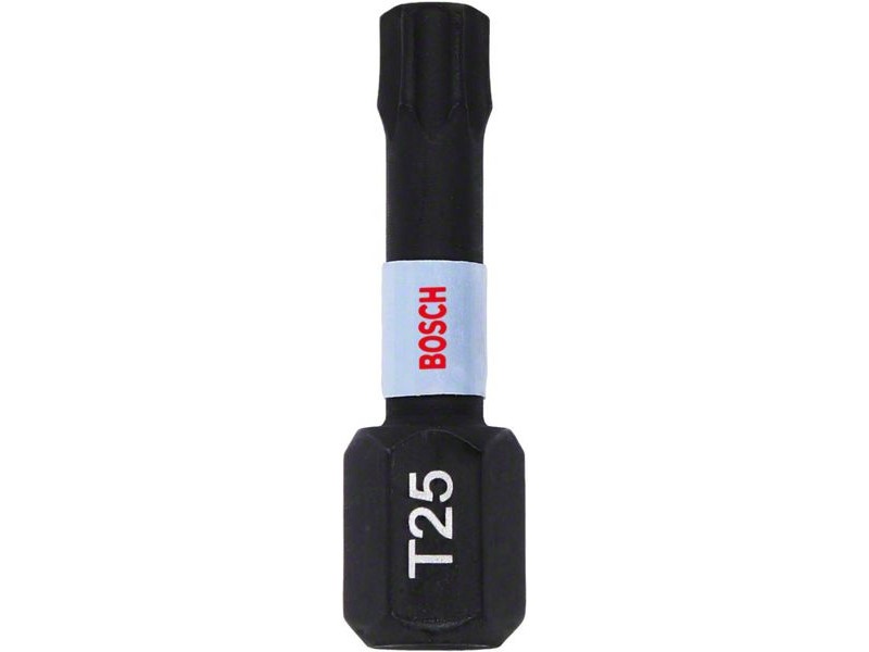 BOSCH Bithegy T25 x 25 mm 1/4" Control de impact (2 buc)