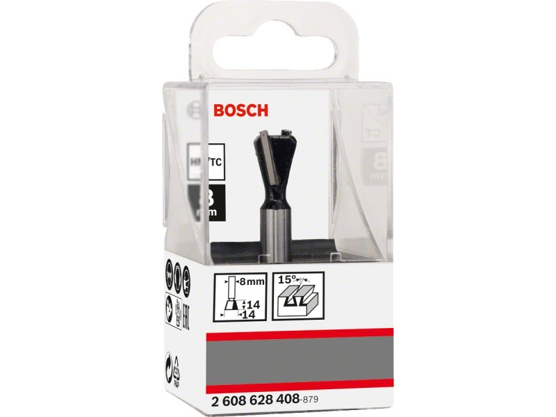 BOSCH Burghie din carbură 14,0 x 14 x 55 x 8 mm / 15°