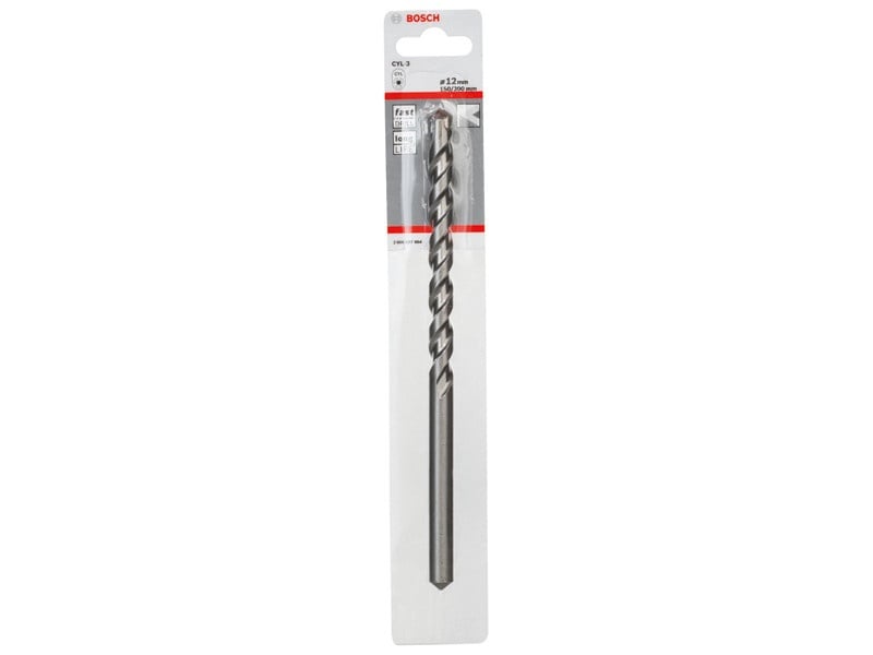 BOSCH Burghiu pentru piatră 12,0 x 200/150 mm cu două tăișuri CYL-3