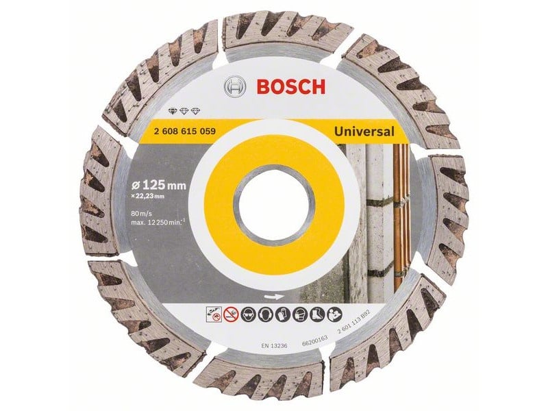 BOSCH Disc de tăiere diamantat 125 x 2,0 x 10 x 22,2 mm segmentat Standard pentru Universal