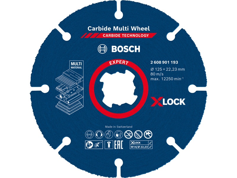 BOSCH EXPERT Disc de tăiere multiplă 125 x 22,2 mm X-LOCK