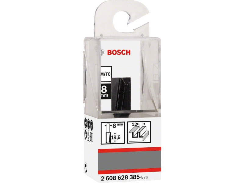 BOSCH Freză cu muchii drepte din carbură 12,0 x 19,6 x 51 x 8 mm