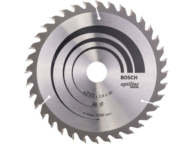 BOSCH Lamă de ferăstrău pentru lemn 210 x 30 x 2,8 mm / 36T Optiline Wood ATB