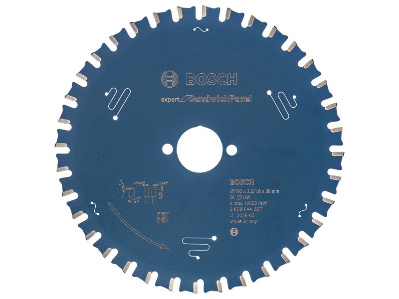 BOSCH Lamă de ferăstrău pentru panouri sandwich 190 x 30 x 2,0 mm / 36T HLTCG