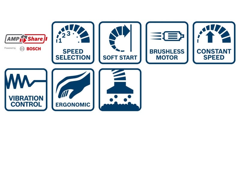 BOSCH polizor excenter fără fir 125 mm GEX 185-LI în cutie de carton (fără baterie și încărcător)