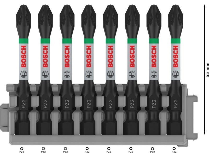 BOSCH PRO Bithegy PZ2 x 8db / 55 mm Pick & Click - 2 | YEO