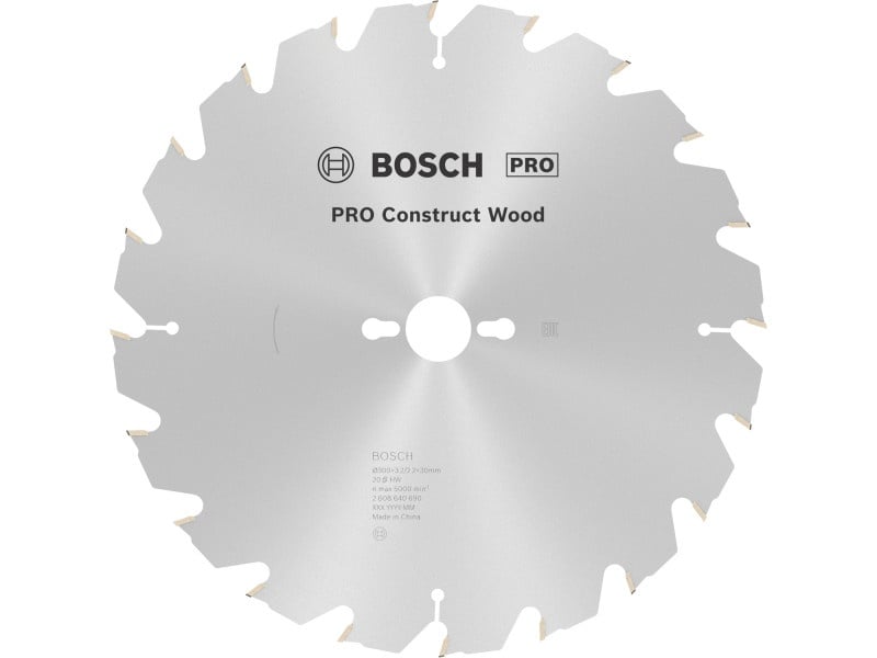 BOSCH PRO Lamă de ferăstrău pentru lemn 300 x 30 x 3,2 mm / 20T Construct Wood